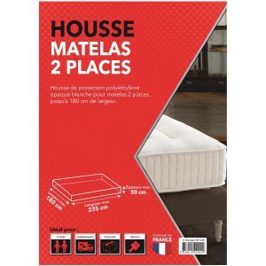 HOUSSE MATELAS 2 PLACES