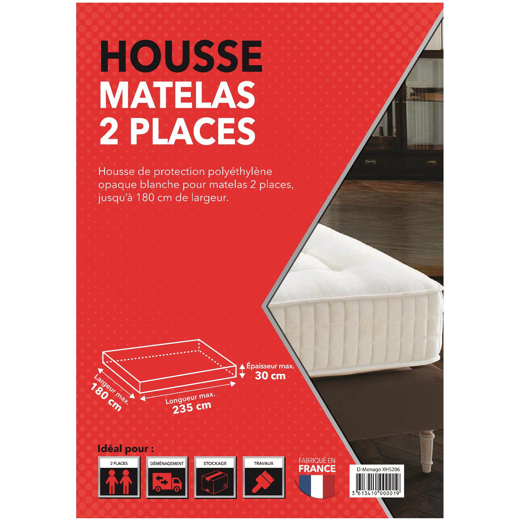 HOUSSE MATELAS 2 PLACES