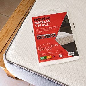 HOUSSE MATELAS 1 PLACE