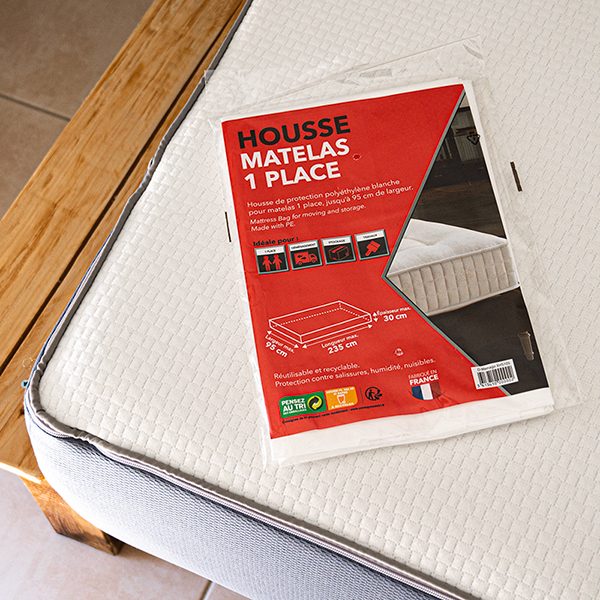 HOUSSE MATELAS 1 PLACE