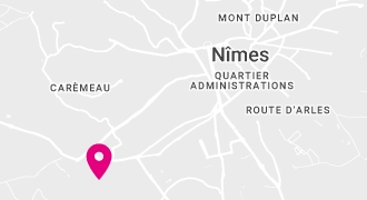 localisation Nîmes Saint-Césaire