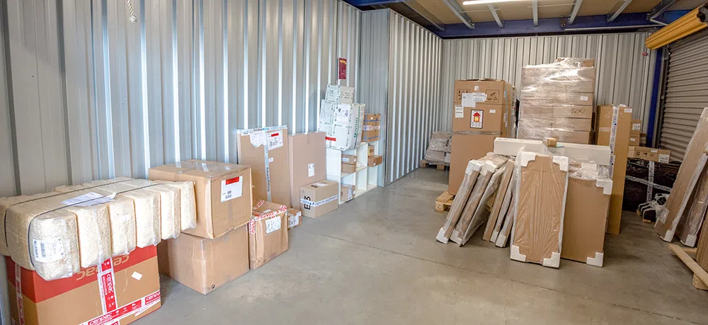 Box temporaire pour le stockage de marchandises